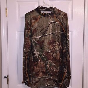 UNDER ARMOUR men’s fitted shirt camo SZ XXL
